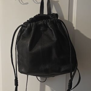 Topshop Leather Backpack
